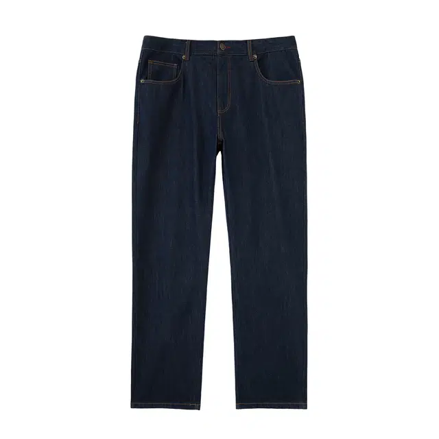 丹宁哲学 纯色直筒通勤百搭休闲牛仔裤 男款 牛仔蓝
