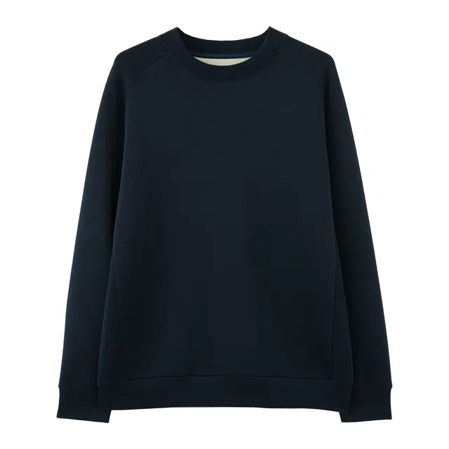 丹宁哲学 莫代尔棉空气层百搭卫衣 男款 藏青色