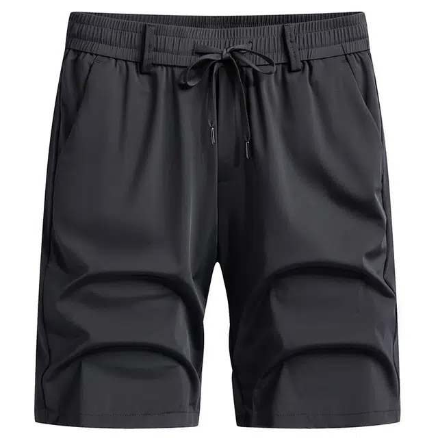 老爷车 商务纯色百搭时尚高弹五分休闲短裤 男款