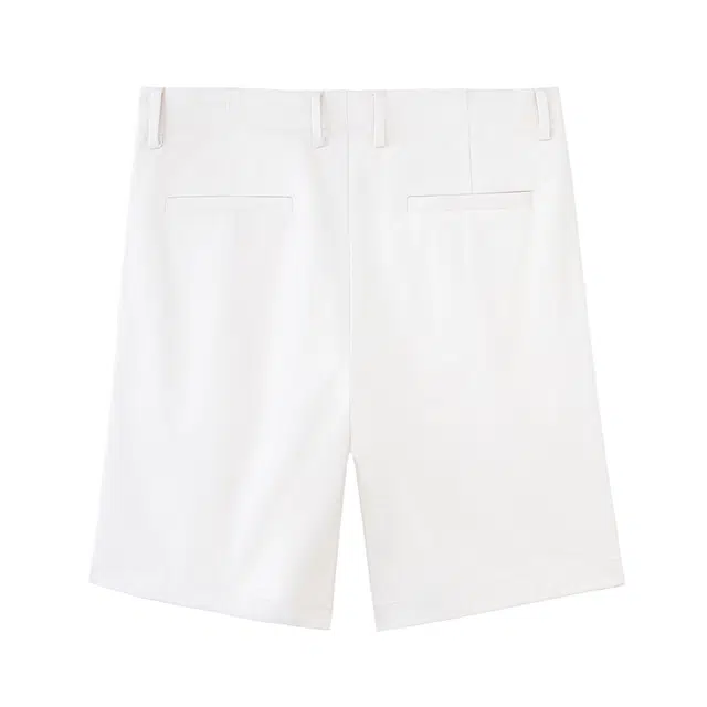 丹宁哲学 直筒单褶时尚百搭纯色五分休闲短裤 男款