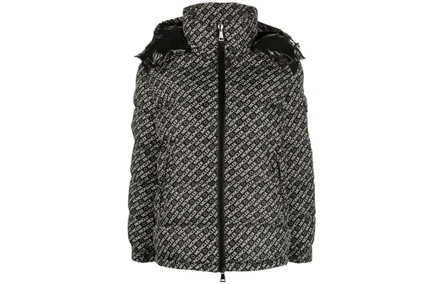 Moncler SS22 Logo Puffer Jacket Black