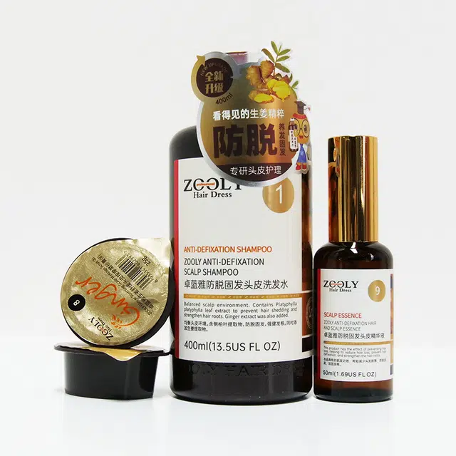 卓蓝雅防脱固发洗发水防脱头皮精华液磨砂膏洗护套装 防脱滋养控油去屑