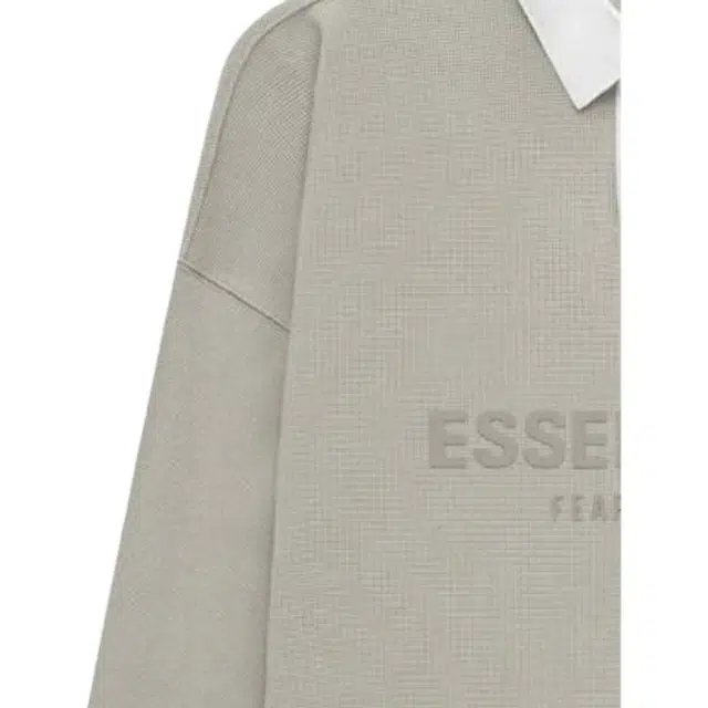 Fear of God Essentials SS23 Waffle Henley Rugby Seal LogoPolo