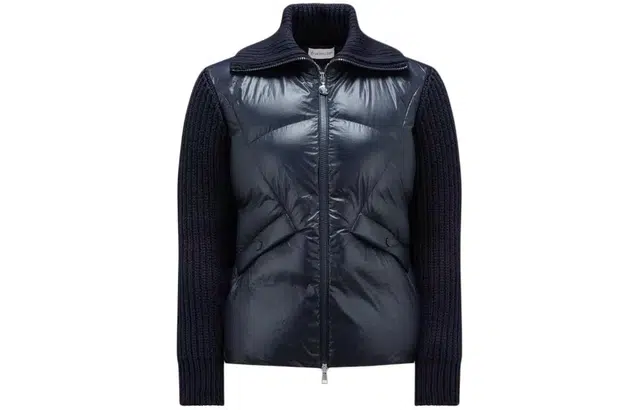 Moncler Lightweight And Lined Wool Cardigan And Down Jacket