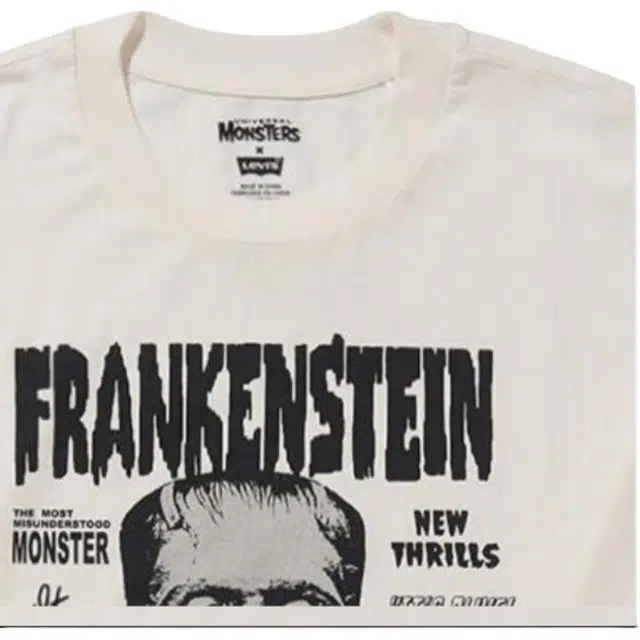 levis x universal monsters clothing collection FW22 T