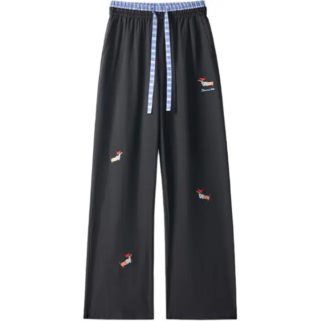 煦加 美式复古学院风高街舒适慵懒垂感百搭休闲裤 男女同款