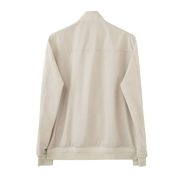 丹宁哲学 纯色舒适百搭简约休闲夹克外套 男款 米灰色