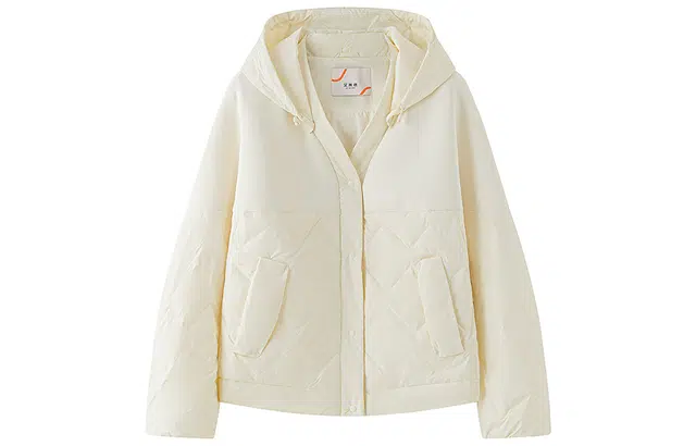 艾莱依 设计感拼接休闲短款宽松羽绒服 女款