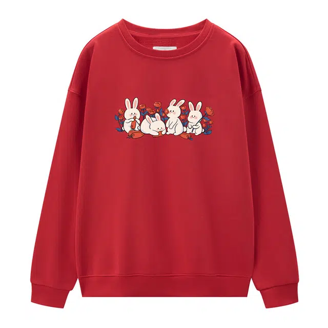 佐丹奴 兔子甜妹宽松舒适百搭卫衣 女款