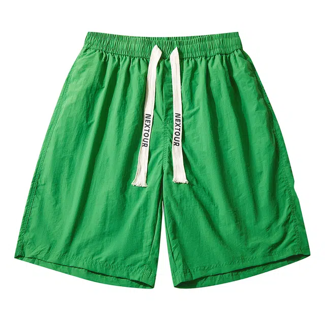 纳趣 冰感速干薄款网眼内里运动透气五分休闲短裤 男女同款