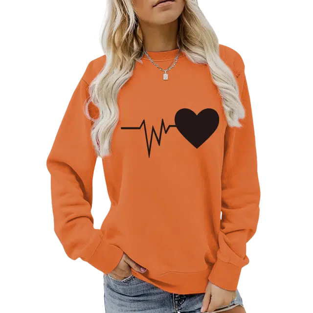 北极绒 休闲长袖圆领简约卫衣 女款