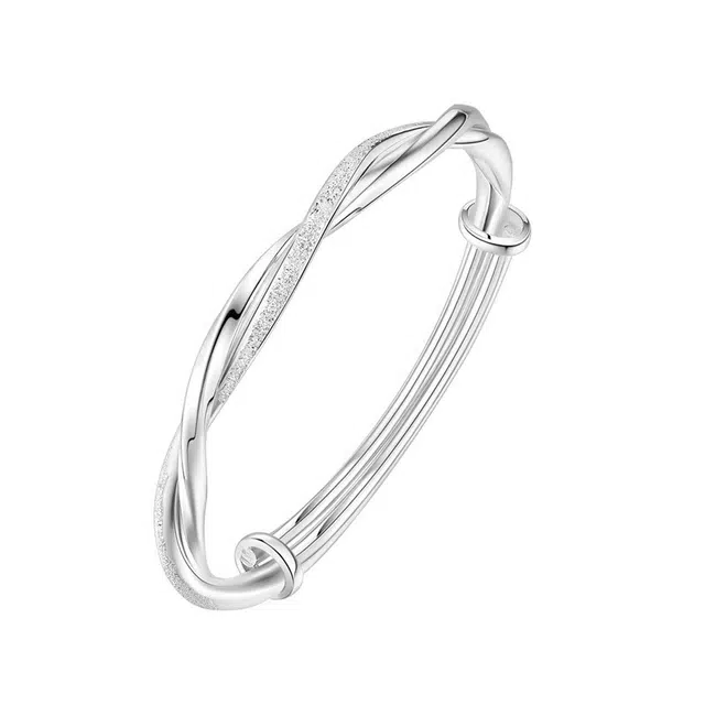 澜耀 莫比乌斯 简约优雅气质高级款创意设计百搭 合金 手镯 女款