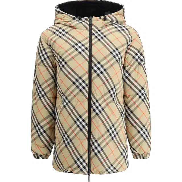 Burberry Check Reversible Hoodie Jacket