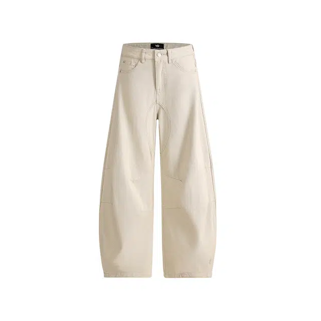 帝狼牛 弯刀高街潮流百搭宽松个性休闲牛仔裤 男女同款