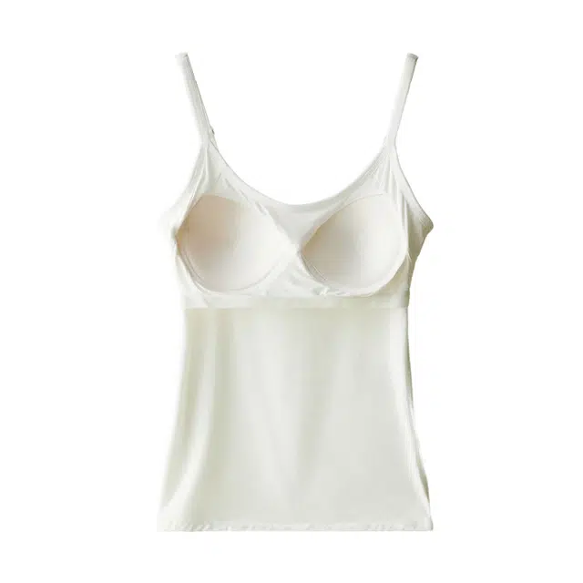 欧迪芬 亲肤柔软透气无痕有垂感细肩带弹力不勒防垂夏季背心 女款