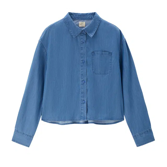 佐丹奴 宽松舒适休闲百搭翻领长袖衬衫 女款