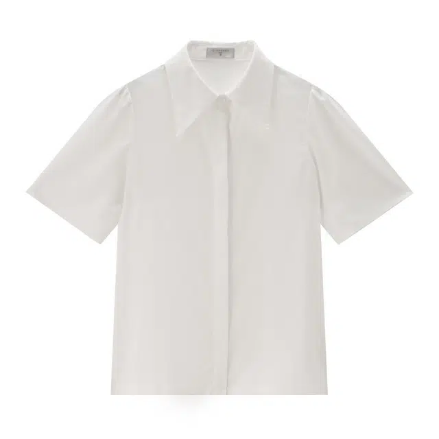 佐丹奴 简约通勤风大袖口短袖衬衫 女款