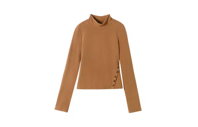 花栗鼠小姐 舒适细腻柔和亲肤条纹上衣针织衫 女款