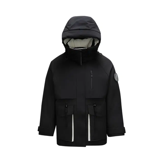 森马 中长款防护舒适纯色简约羽绒服 女款