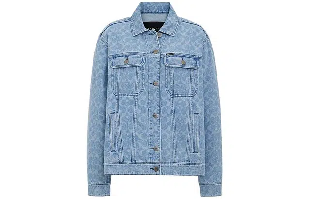 COACH SS24 Logo Jacket Light Wash