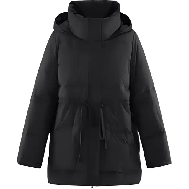 太平鸟女装 纯色连帽长袖羽绒服 女款