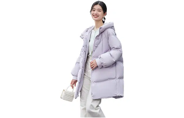 坦博尔 国风盘扣中长款羽绒服 女款