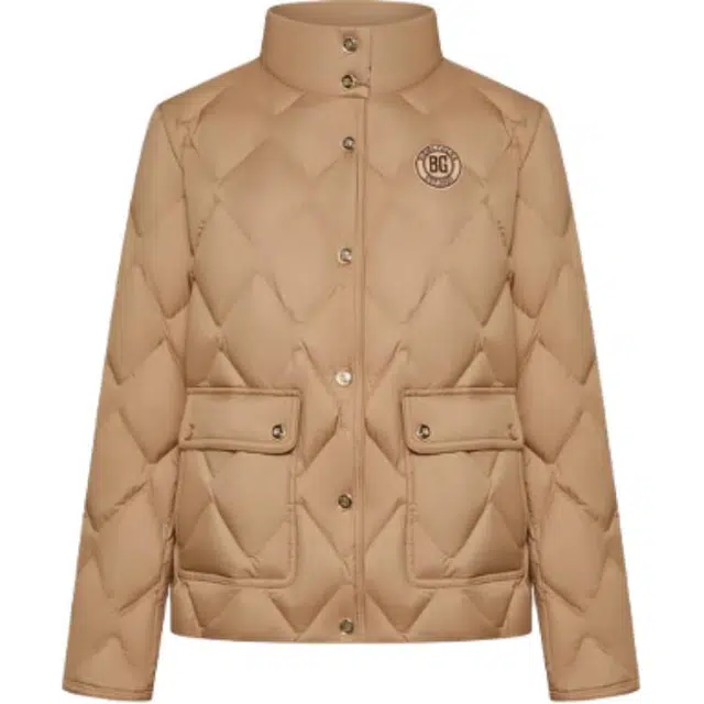 比音勒芬 休闲菱格防风保暖立领简约羽绒服 女款