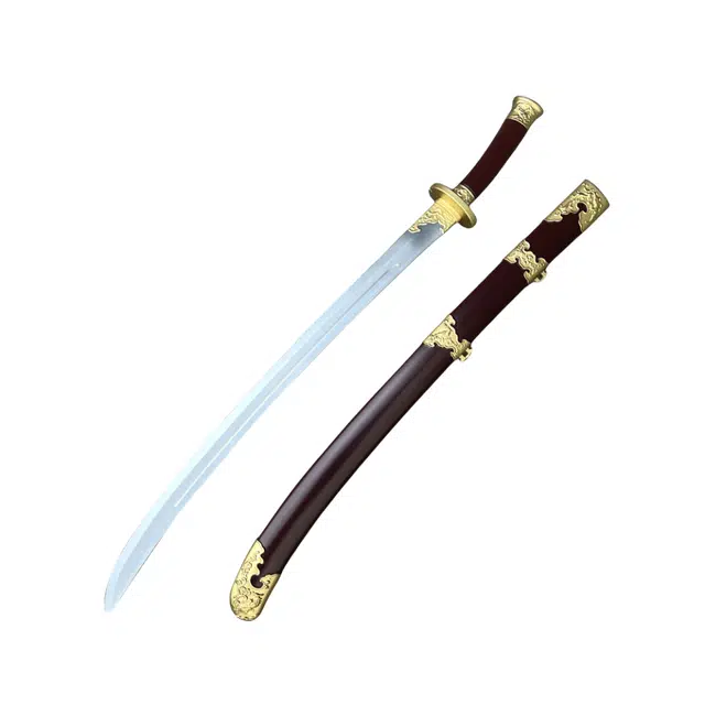 天予小镇 古代汉剑宝剑软胶材质刀剑兵器 大号拔刀剑 成品模型