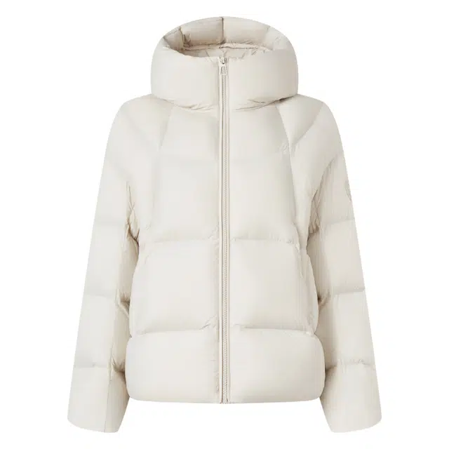 坦博尔 简约纯色连帽羽绒服 女款