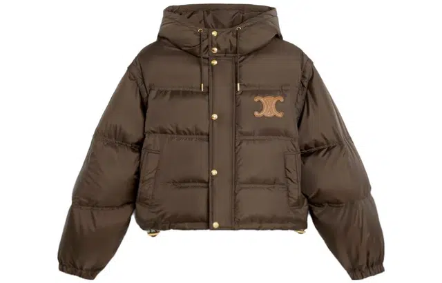 CELINE FW23 Hooded Jacket Chocolate