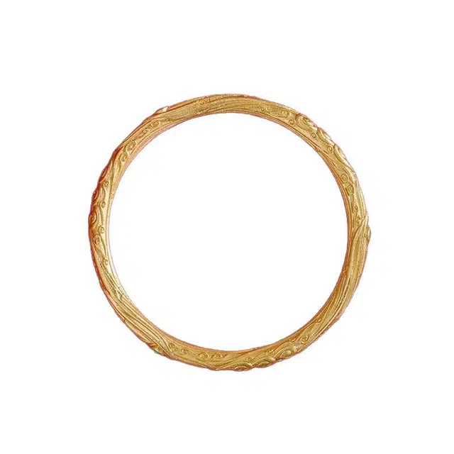 迈奇的礼物 好运自然女神恋爱新中式个性时尚祥云纹乾坤圈闭口 合金 手镯 女款