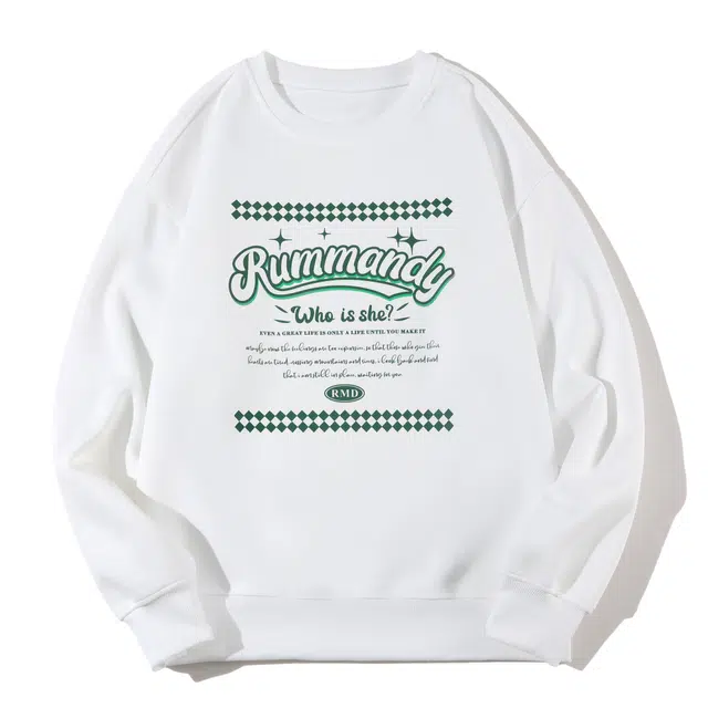 麓蔓蒂 美式圆领套头简约宽松休闲百搭卫衣 男女同款