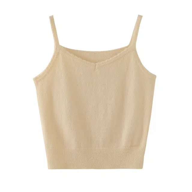 花栗鼠小姐 春日小记日常基础百搭纯色吊带 女款