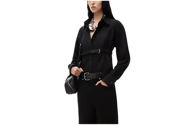 alexander wang Belt decoration with cotton buckle and hip top