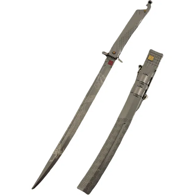 天予小镇 暗区突围刀绣春刀 带鞘兵器合金玩具 成品模型