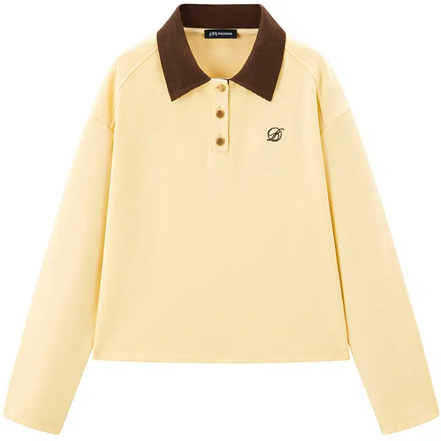 Peacebird Colorblock Polo Shirt