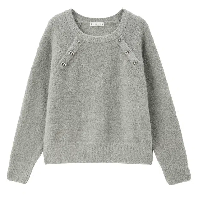 佐丹奴 圆领宽松通勤百搭针织衫 女款 高级灰