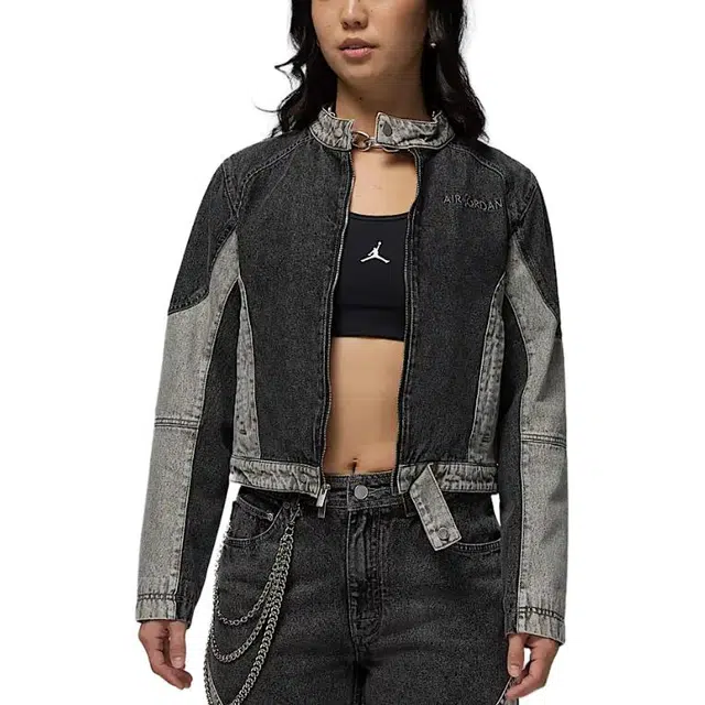 Jordan Air Jacket Black/Teal Grey