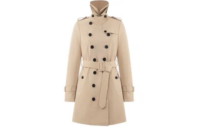 波司登 鹅绒英伦风防风防雨透气保暖风衣羽绒服外套 女款