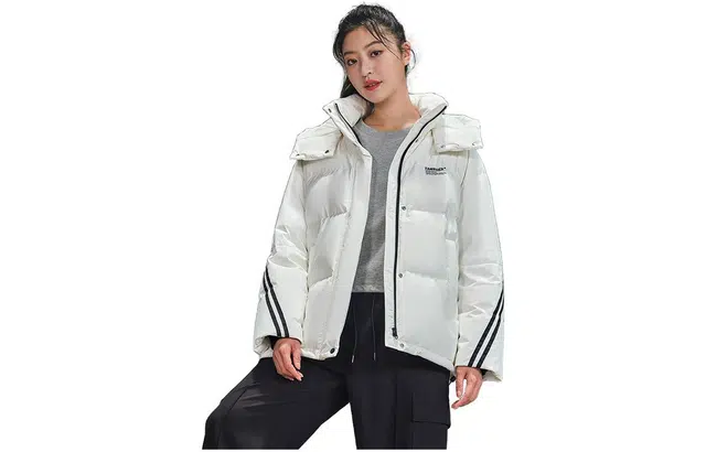坦博尔 休闲纯色保暖外套羽绒服 女款