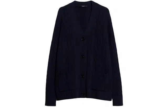 WEEKEND MaxMara Sponda Wool Yarn Cardigan V