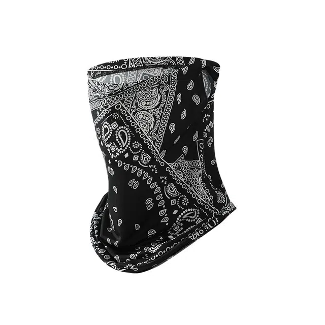 俞兆林 夏季防紫外线挂耳脸罩全脸护颈一体口罩骑行开车遮阳透气冰丝脖套 锦纶 防晒面罩 男女同款情侣款