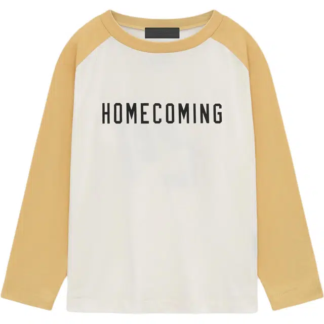 Fear of God Essentials FALL24 HOMECOMING Womens Tri-Blend Baseball Shirt T AMBER