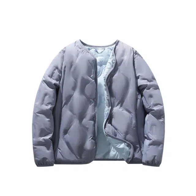 鸭鸭 单排扣宽松纯色日系简约百搭外穿内搭时尚轻薄羽绒服 女款