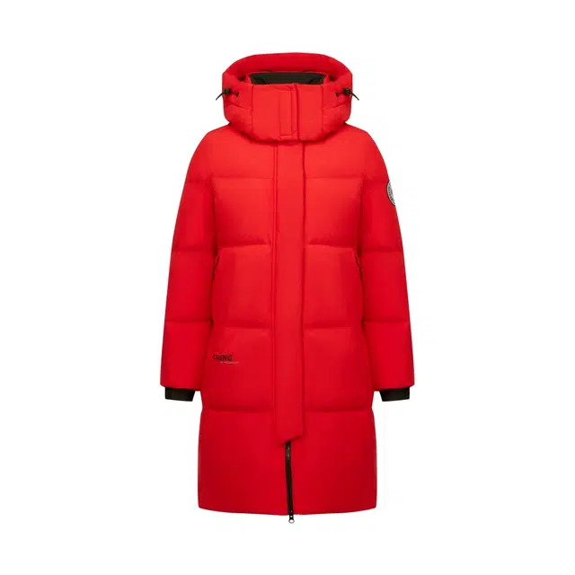 波司登 时尚运动系列 女冬季中长款可脱卸帽保暖防风外套羽绒服 女款