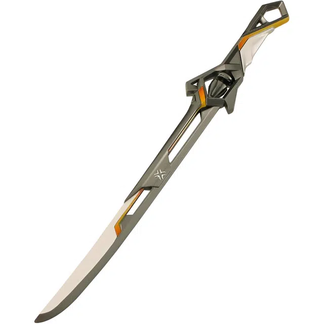 天予小镇 瓦罗兰特冠军赛战刀幻影直刀武器合金玩具 成品模型