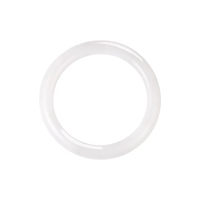 迈奇的礼物 好运自然女神恋爱藕粉晴水青白国风羊脂玉镯 和田玉手镯 青白玉 女款