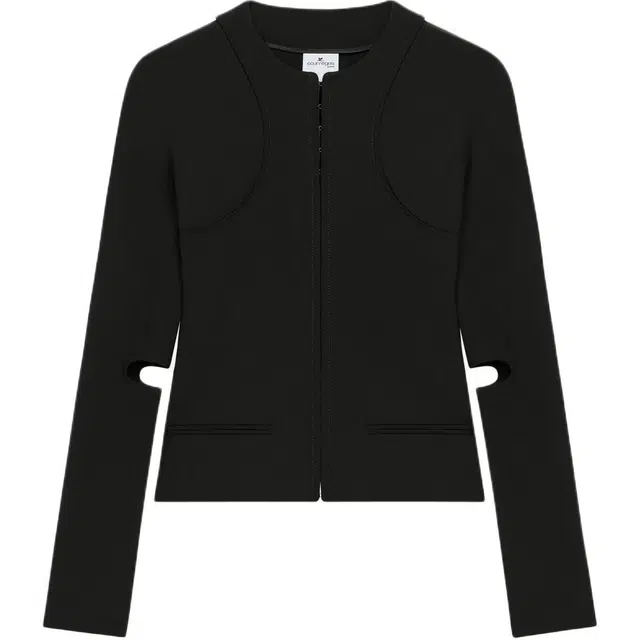 COURREGES SS25 SCUBA TAILORED JACKET BLACK