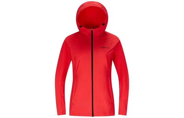 探路者 纯色连帽休闲防泼水透气夹克外套 女款