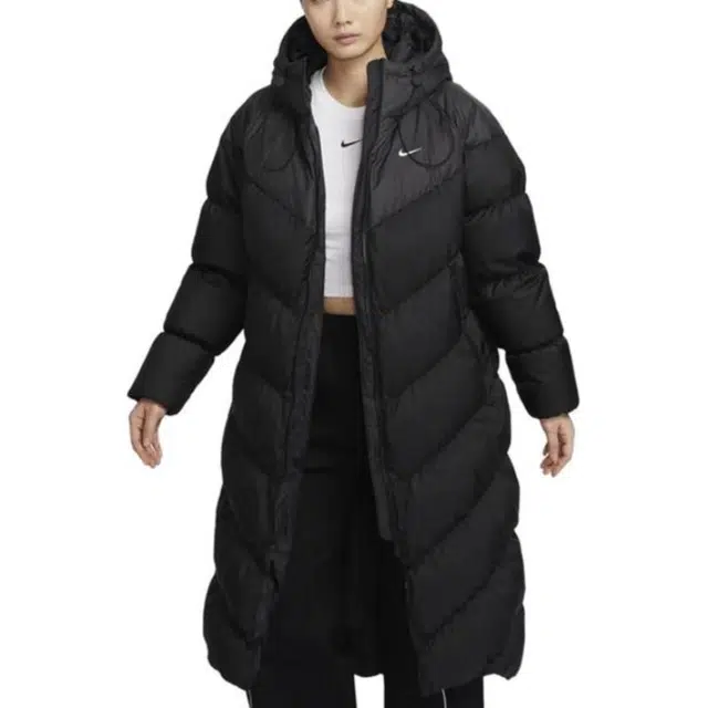 Nike Long Down Jacket Black